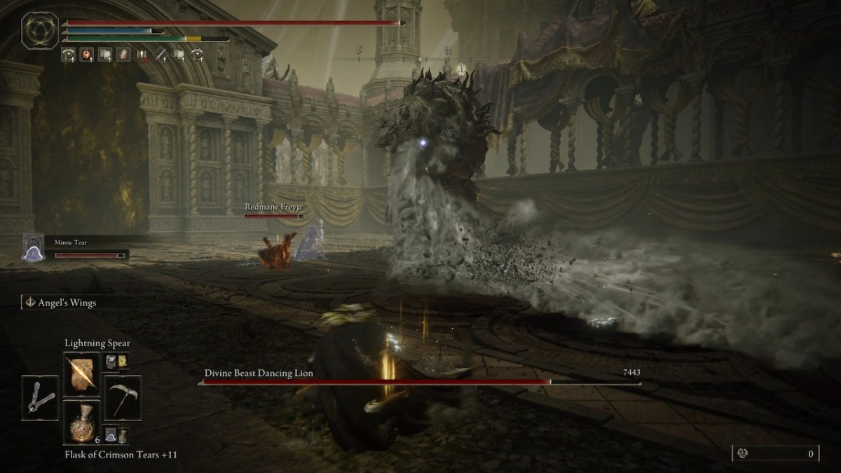 Elden Ring Divine Beast Dancing Lion Smoke