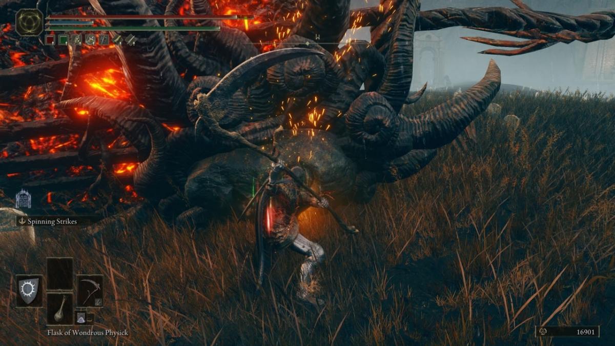 Elden Ring Shadow Of The Erdtree Furnace Golem Stagger