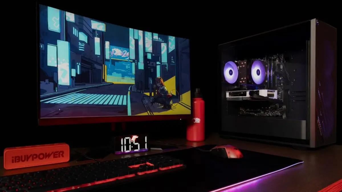 Ibuypower Rdy Slate Valorant Vcta R001 Pc On A Desk