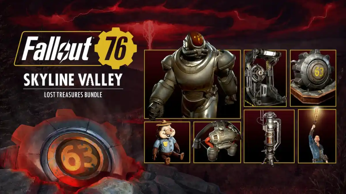 How to claim Lost Treasures Bundle items in Fallout 76 Skyline Valley